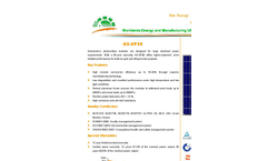 Model AS-EU-6P30 - Photovoltaic Solar Module Datasheet