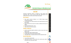 Model AS-5M (185-210W) 46mm TUV - Photovoltaic Solar Module Datasheet