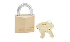 Master Lock - Model 130D - Wide Solid Brass Body Padlock