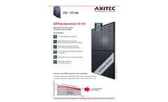 AXIblackpremium - Model XL HC - 350 - 370 Wp - Monocrystalline Solar Module - Datasheet