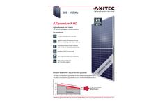 AXIpremium - Model X HC - 385 - 415 Wp - Monocrystalline Solar Module - Datasheet