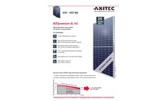 AXIpremium - Model XL HC - 430 - 455 Wp - Monocrystalline Solar Module - Datasheet