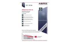 AXIpremium - Model XXL HC - 525 - 545 Wp - Monocrystalline Solar Module - Datasheet