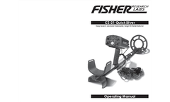 Fisher - Model CZ-21 Series - Quick Silver - Premium Underwater Detector - Manual