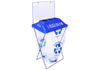 Clearstream - Model ONE Blue - 1-Packs of Portable Recycling Bins