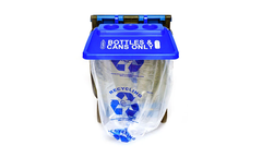 Clearstream - Model SideKick Blue - 5 Pack - Portable Recycling Bin