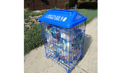 Clearstream - Model PureTainer  - 4-Pack Durable Indoor & Outdoor Recycling Containers