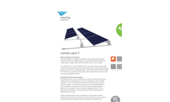 Lambda Light - Flat Roof Mounting System Brochure