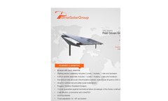 PSG - 4 Panel Post Driven Ground Mount - Brochure