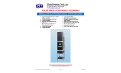 PET - Model SS300AAA - Solar Simulators - TechSpec