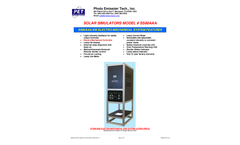 Solar Simulator Model SS80AAA-TP & SS80AAA-EM - TechSpec