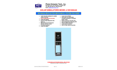 Solar Simulator Model SS100AAA-TP & SS100AAA-EM - TechSpec
