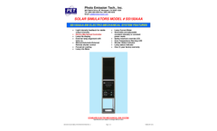 Solar Simulator Model SS150AAA-TP & SS150AAA-EM - TechSpec