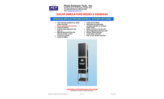 Solar Simulator Model SS400AAA-TP & SS400AAA-EM - TechSpec
