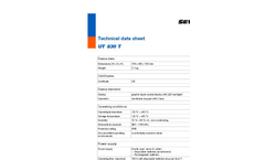 Model UT 830 T - Reliable Pipe Location Device - Technical Datasheet