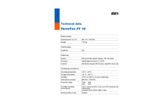 FerroTec - Model FT 10 - Magnetometer for Locating Concealed Objects - Datasheet