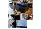 Bokashicycle - Model 2 Ton Capacity - Food Waste Fermenting Bin - Powder Coated Steel Ultra Low Profile
