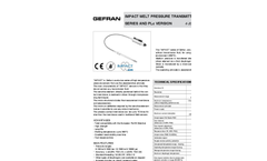 IMPACT - Model IE - Filled Melt Pressure Transmitters Brochure