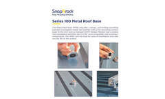 Model Series 100 - Metal Roof Base w/Bonding L Foot Datasheet