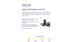 SnapNrack - Model Series 100 - Flashed L Foot Kit Datasheet