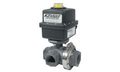 KZValve - Model QX Series - 3/4, 1 & 1 1/2 Inch - 3-Way, Side Load Diverter Ball Valves