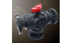 LD Valve - Model LD-866 - 3-Way Vertical Union Ball Valve – Socket / Threaded / Flanged End