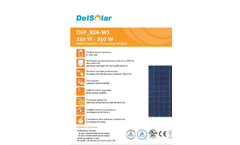 Multi-Crystalline Photovoltaic Module D6P_B3A-WS