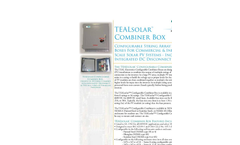 Solar PV DC Combiner Box Datasheet