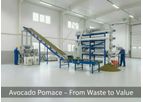 Avocado dryer - Model AV - Avocado pomace