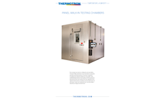 Thermotron - Solid Walk-In Testing Chambers - Brochure
