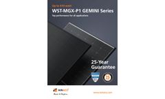 WINAICO - Model WST-MGX-P1, Gemini - Solar Cells - Datasheet