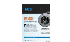 PFS - Model ASME PTC-6 - Flow Nozzle - Brochure