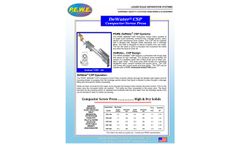 PEWE DeWater - Model CSP Series - Compactor Screw Press - Brochure
