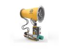 Hennlich - Model HE50 – Throw Range of up to 50 m - Industrial Dust Control Mist Cannon