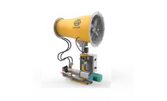Hennlich - Model HE50 – Throw Range of up to 50 m - Industrial Dust Control Mist Cannon