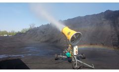 Hennlich - Model HE70 – Throw Range of up to 70 m - Dust Control Mist Cannon