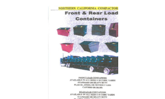 Front & Rear Load Containers Brochure