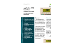 Contrec - Model 515 – BR02 - Analogue Input Batch/Ratio Controller- Brochure