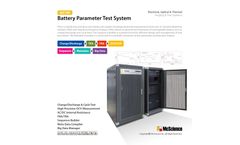 McScience - Model Q3100 - Battery Parameter Test System - Datasheet