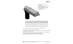 MecVel - Model ALI1 - Linear Actuator - Brochure