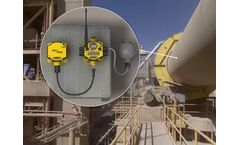 Temperature monitoring in a rotary kiln