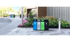 Canaan Site Furnishings - Model CRC-816 - Commercial Outdoor Recycling Station