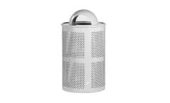 Canaan Site Furnishings - Model CAY-209 - Metal Park Trash Bin for Public Spaces
