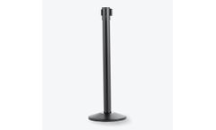Stanchions Canada - Model CAE-129BB - Powder Coated Retractable Belt Stanchion