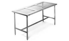 Cleatech - Cleanroom Stainless Steel Tables - Perforated Top