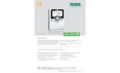 Resol - Model DeltaSol AL E HE - Solar Controller-  Brochure