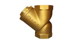 Y-Type Brass Strainer with Threaded Ends