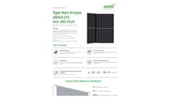 Datasheet Jinko N-type