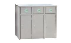 Sunperk - Model SS3-90SAR - Stainless Steel Recycling Station