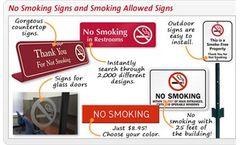 Custom Signs - No Smoking Signs